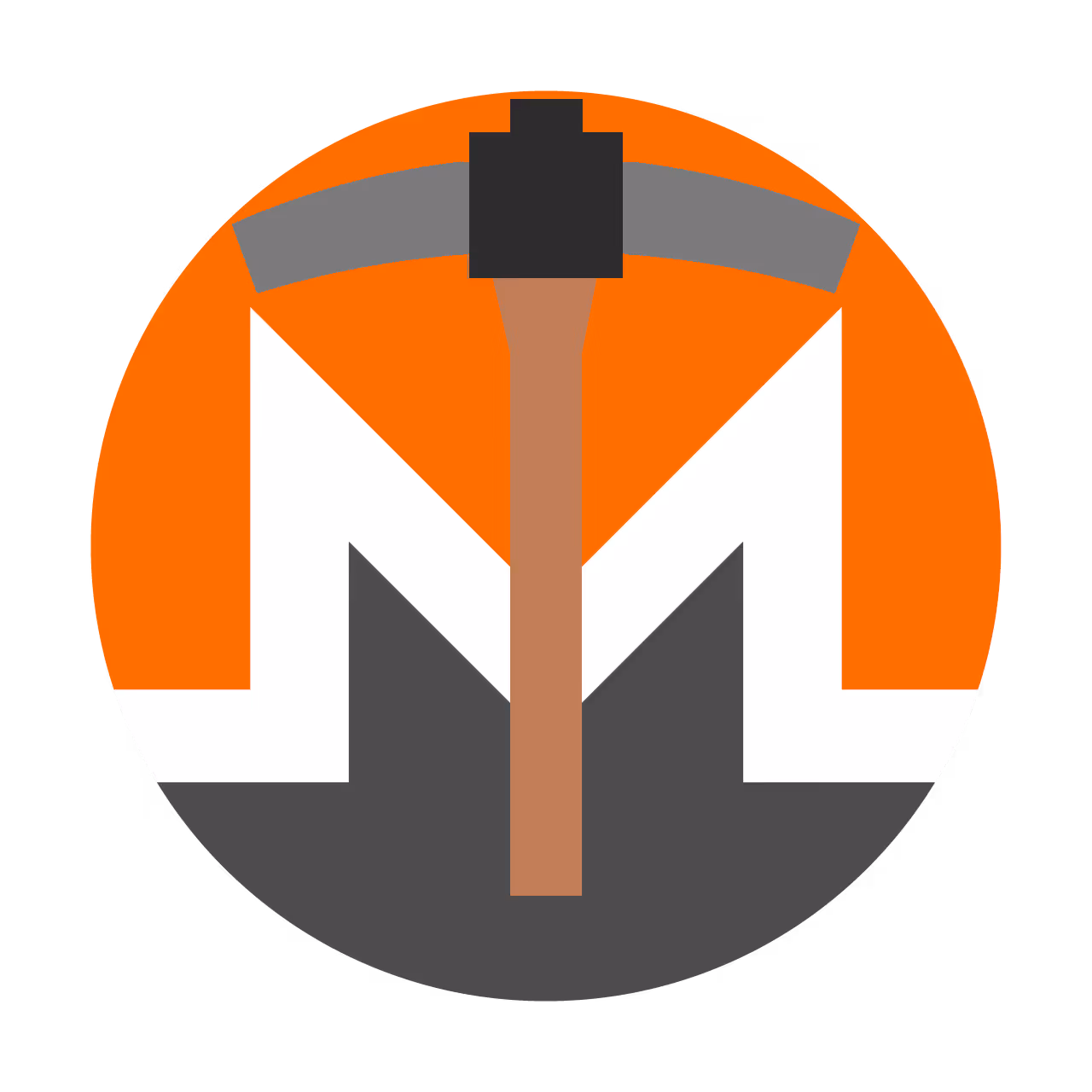 Monero mining illustration